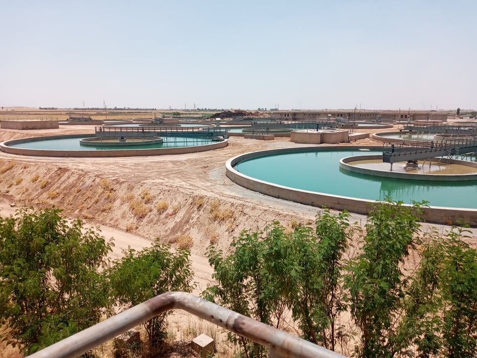 Kirkuk, 2 July 2020 - Part of the purification facilities of Kirkuk Unified Water Project - Photo by Goran Baban