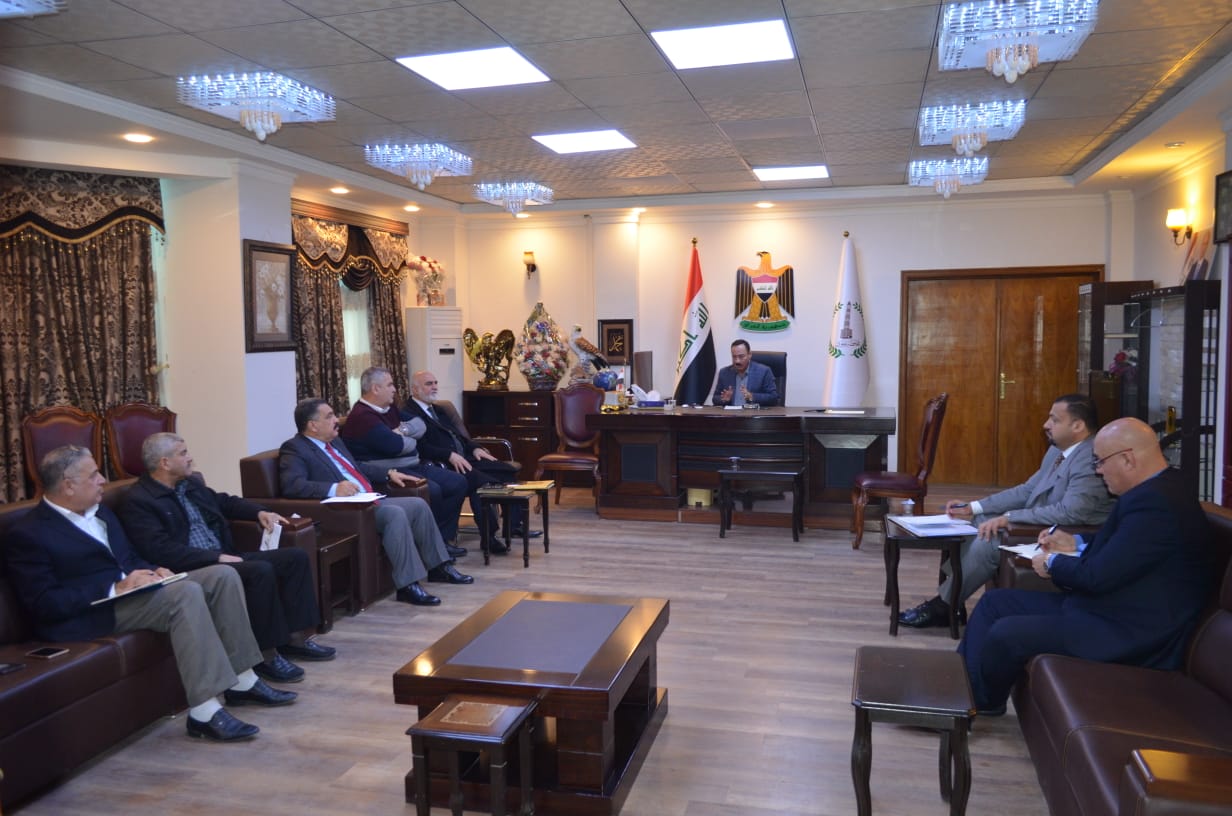 الجبوري مع وفد الكهرباء