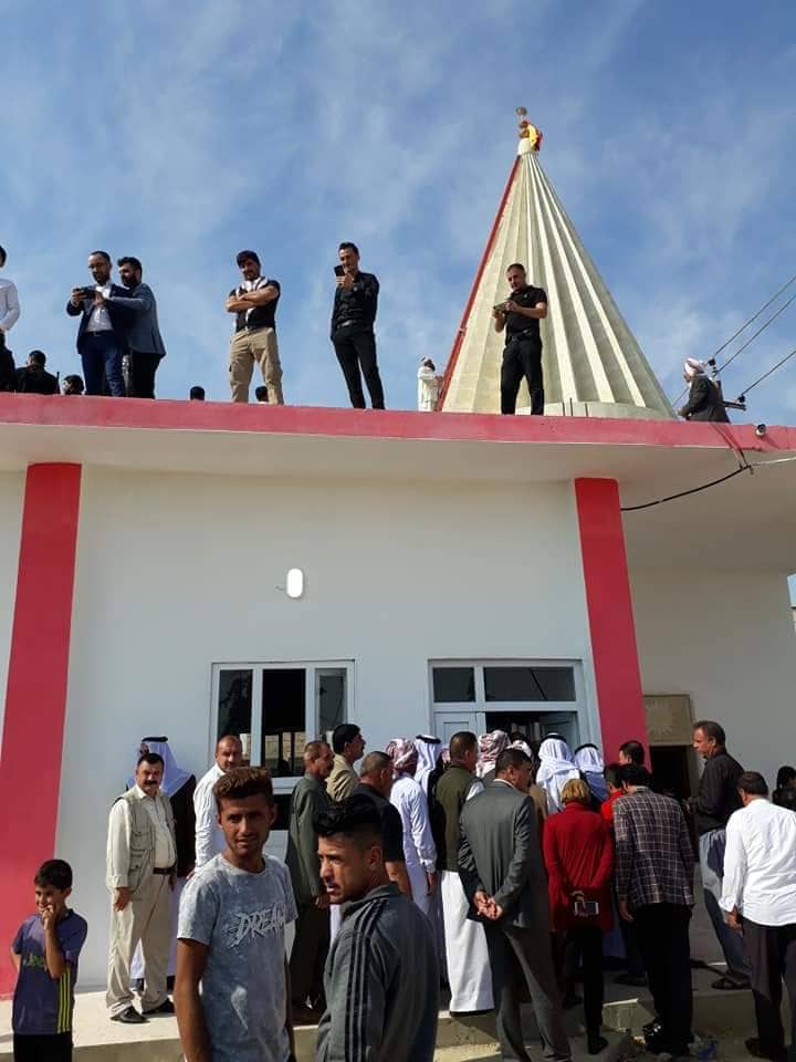 في سنجار بمناسلة افتتاح مزارا