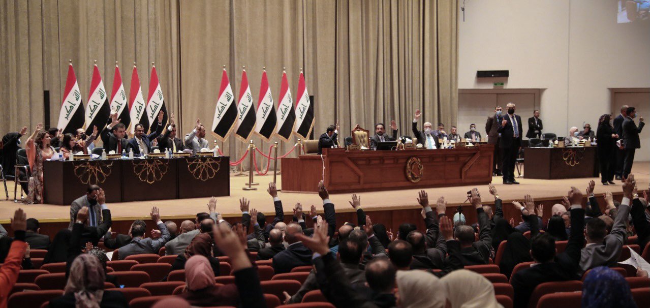 Iraqi parliament session on March 8th to endorse Iraq's federal court law. Photo by media office of iraq's paliament speaker.