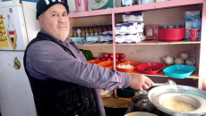 Bassem's falafel shop bustling with customers