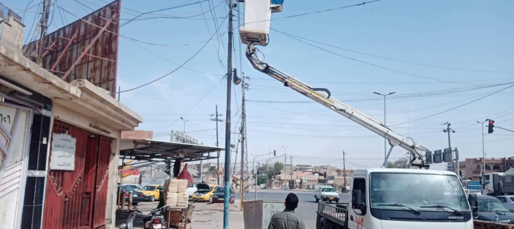 Long hours of power outage at the threshold of Mosul's baking summer