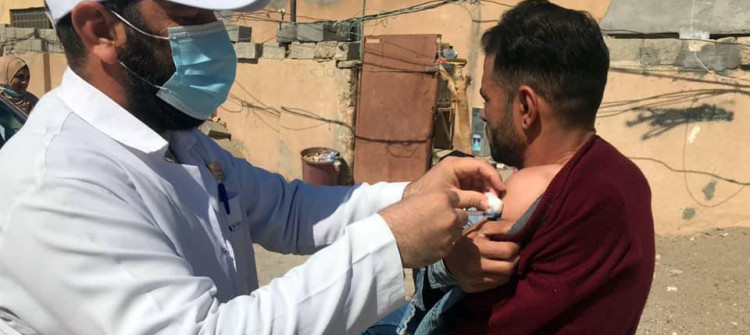 Kirkuk mobile teams chase displaced to vaccinate