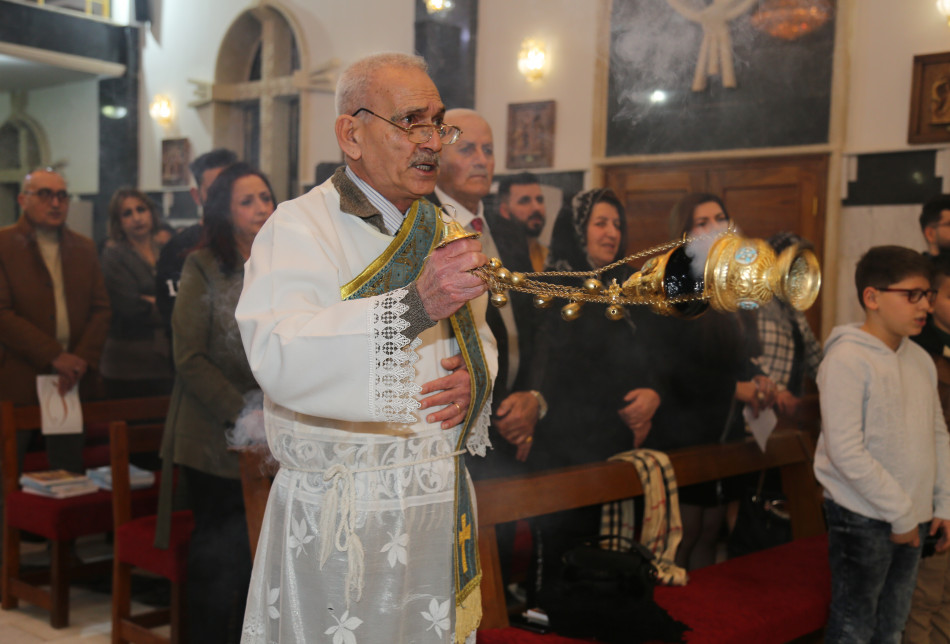 Christmas Eve Mass at Kirkuk's The Holy Family Syriac Catholic Church