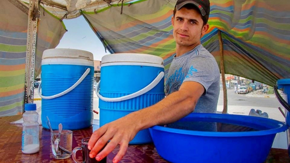 Mohammed Jumma, a fresh juice seller, is proud of his job