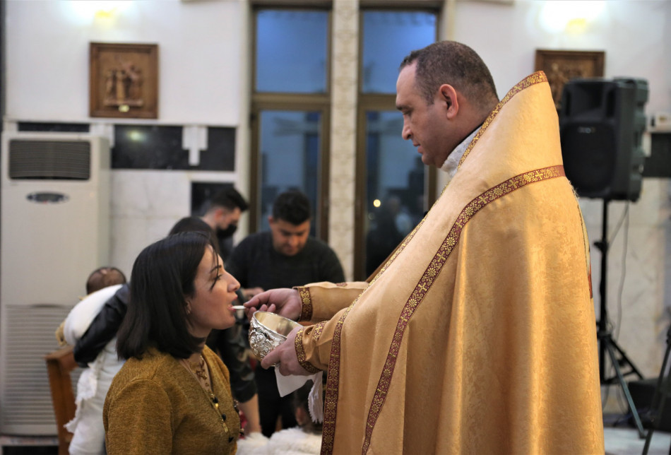 Kerkük’te Hz. İsa’nın doğum günü ayini düzenlendi