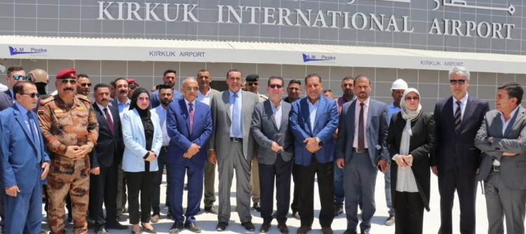 The project is 6 months behind schedule  <br>  85% of Kirkuk International Airport’s works are complete