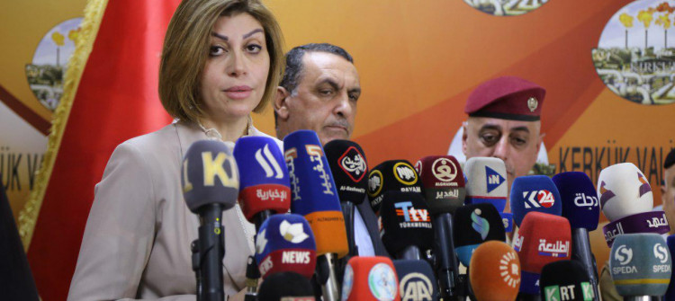 عبرت عن صدمتها لوجود 138 قرية مهدمة.. <br> وزيرة الهجرة: محافظة كركوك تضم 25 الف عائلة نازحة