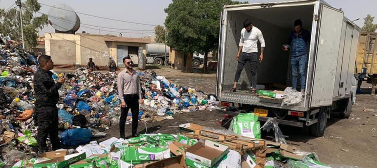 KERKÜK- Son kullanma tarihi geçmiş 1 ton tavuk ve 700 kilo gıda ele geçirildi