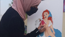 Sarwenas combats violence against women by drawing