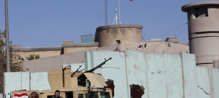 Turkish military base in Bashiqa: bombed at least 10 times