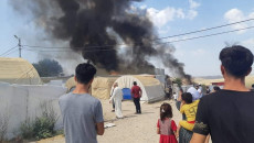 Fire destroys four tents at IDP camp