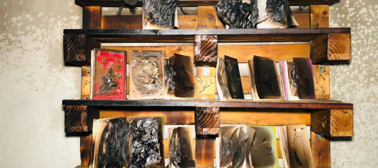 Kifri'de Alman STK Ofisi ateşe verildi