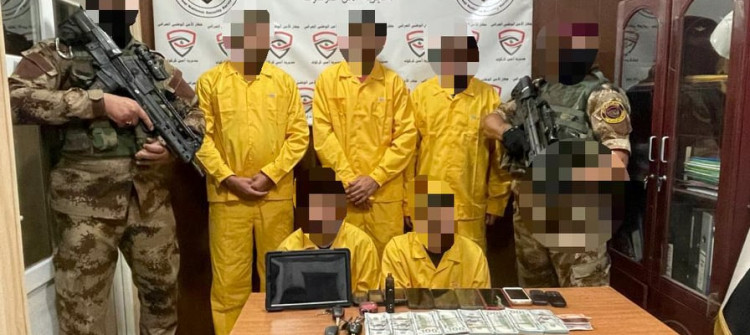 باندێكی پێنج كەسی دەستگیركران<br>ژنێكی "رفێنراو" بە 150 ملیۆن دینارەوە ئازادكرا