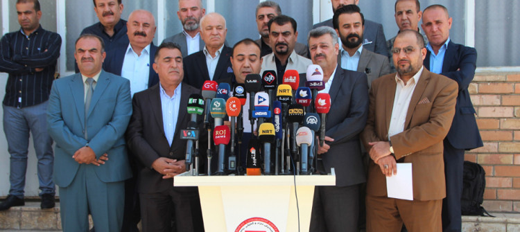 Kurdish factions announce a united list ahead of upcoming provincial elections in Kirkuk