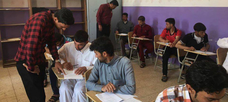 “From now on, I will be carrying a pen” <br> Illiteracy-eradication center opened for first time in Kurdish-populated Duz Khurmatu neighborhood