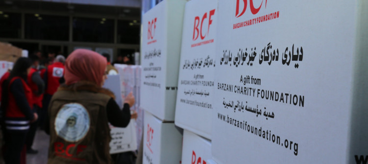 یه‌به‌شه‌: په‌كه‌كه‌ رێگریی لێنه‌كردون<br>ده‌زگای خێرخوازی بارزانی هاوكارییه‌كانی بۆ شنگال راده‌گرێت